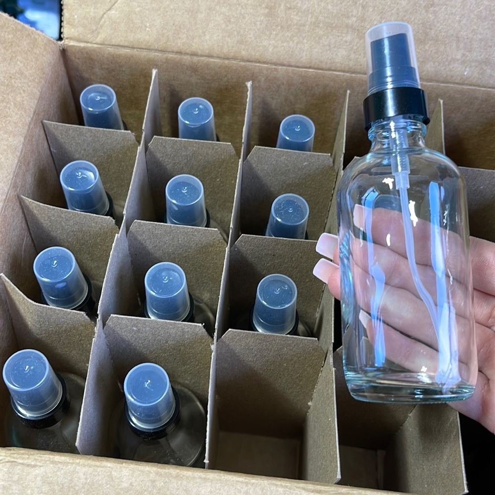 8oz glass squirt bottles